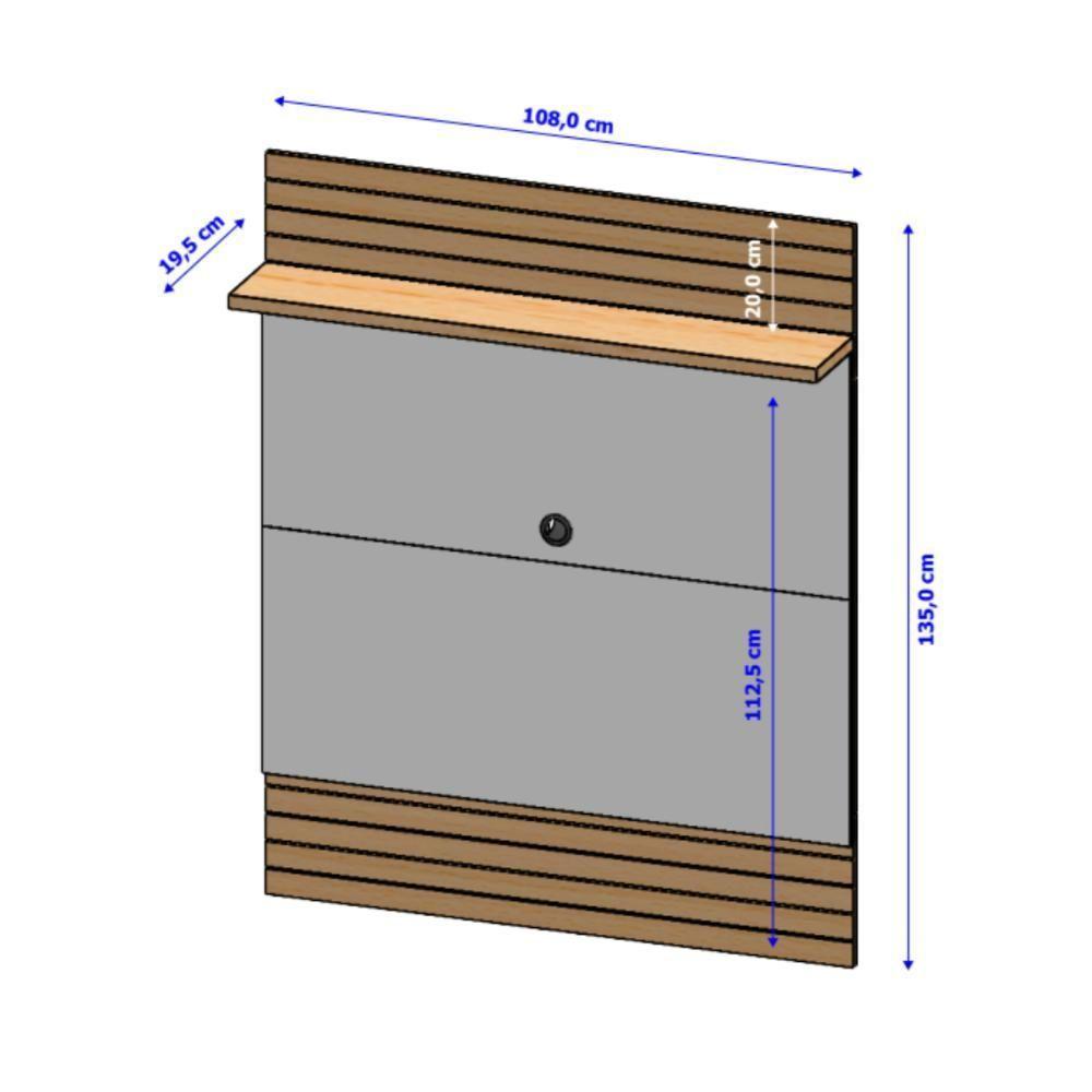 Conjunto Painel E Rack Springfield Naturalle Off White - 5