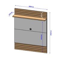 Conjunto Painel E Rack Springfield Naturalle Off White - 5
