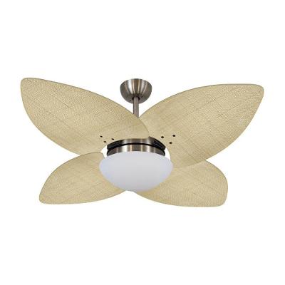 Ventilador De Teto Dormamu Bronze 4 Pás Palmae Natural 110V