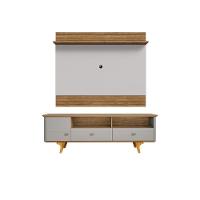 Conjunto Painel E Rack Evans Naturalle Off White - 3