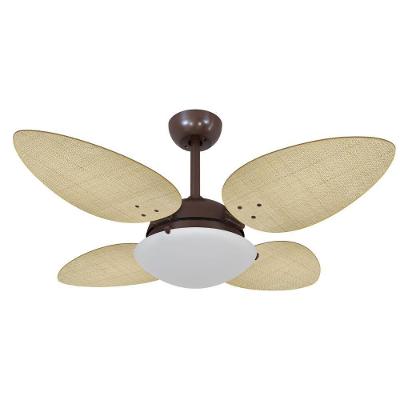 Ventilador de Teto Casa H 3 Velocidades Marrom Volare Petalo Palmae Natural 220V
