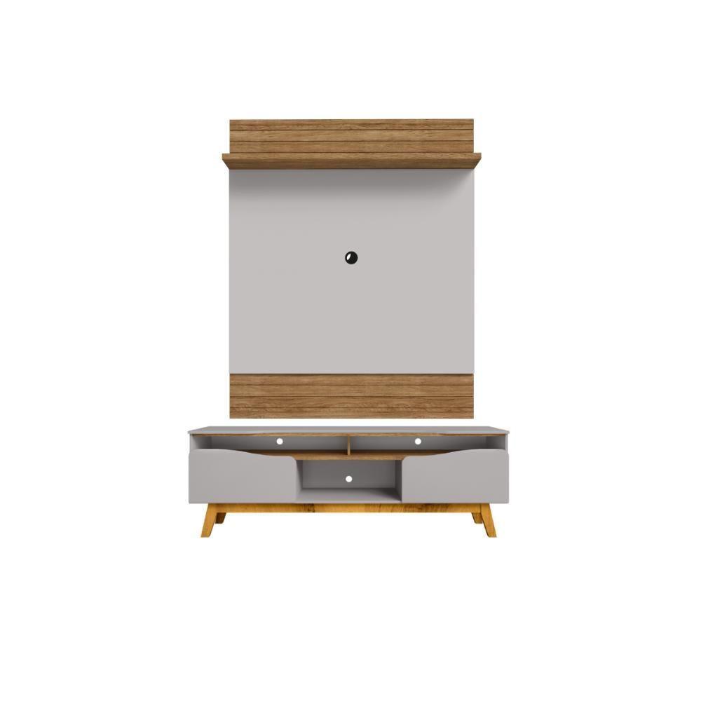 Conjunto Painel E Rack Draven Cinamomo Off White - 3