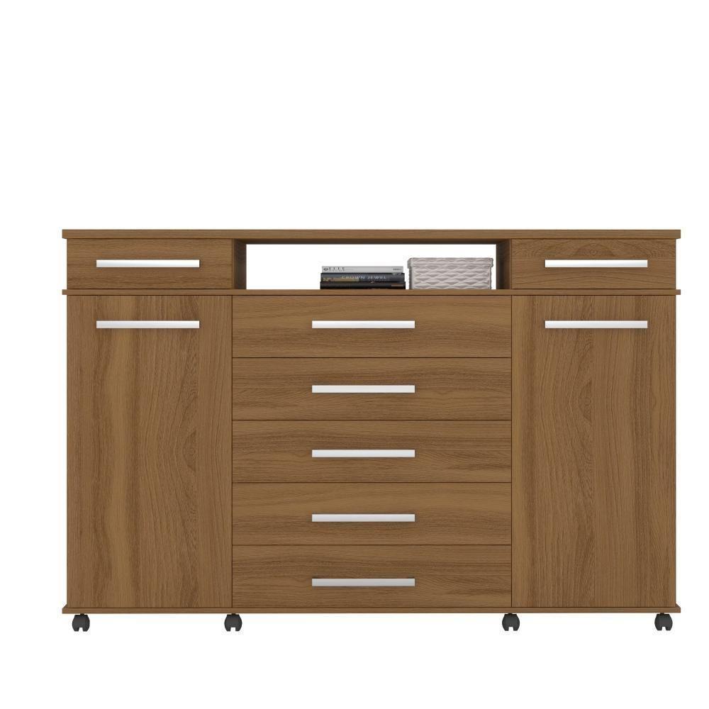 Comoda 7 Gavetas 2 Portas Texas Amendola - 4