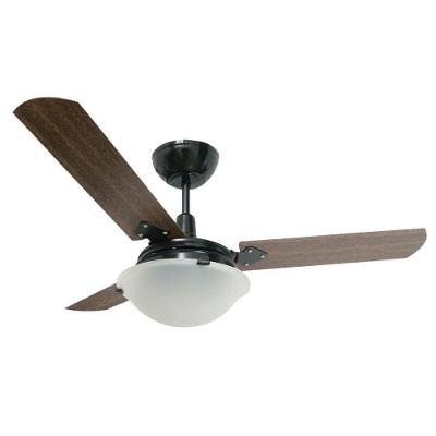 Ventilador de Teto Casa H 130W 98cm 3 Pás 3 Velocidades Preto Unions 110V