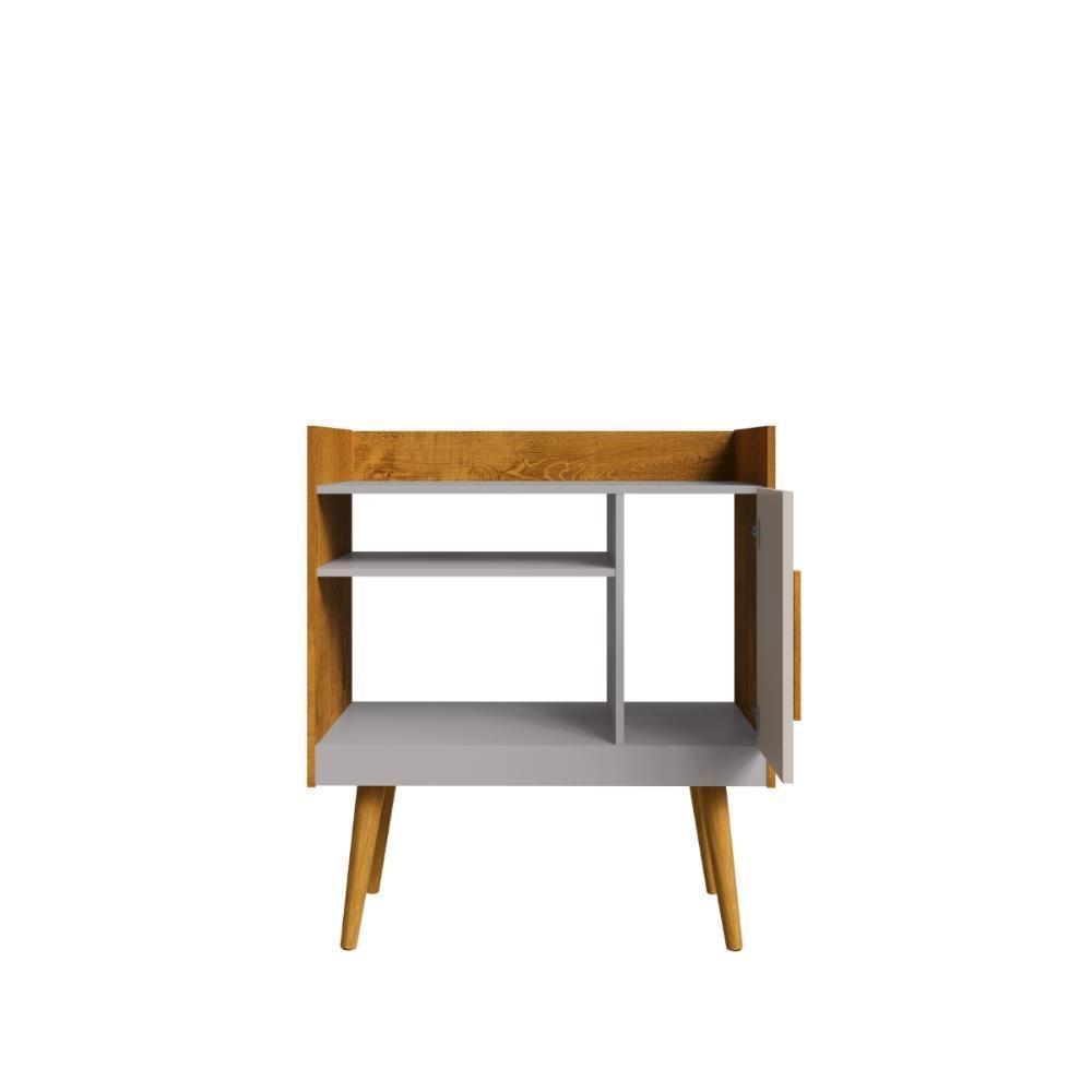 Bancada Aparador Café Com Porta Lincon Nature Off White - 2