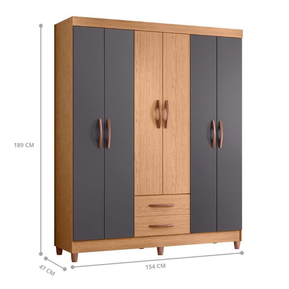 Guarda Roupa Dalia Freijo Titanium - 3