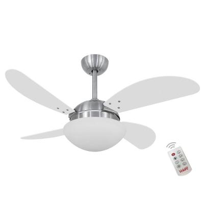 Ventilador de Teto Casa H 4 Pás 3 Velocidades Branco Volare Fly 110V