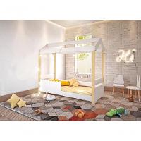 Cama Jéssica Solteiro Branco Com Colchão E Led - 3