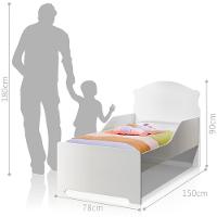 Cama Infantil Branco Premium Com Colchão - 2