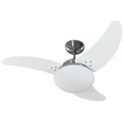 Ventilador de Teto Casa H 130W 120cm 3 Pás 3 Velocidades Branco Solano 220V