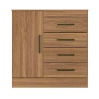 Comoda 4 Gavetas 1 Portas Haley Amendola - 3