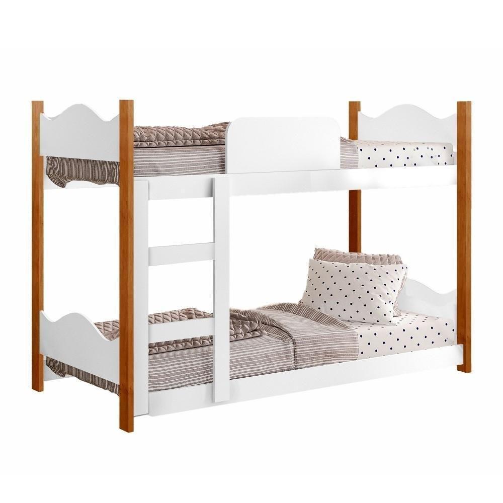 Beliche Infantil Theo Branco Com Colchões - 4