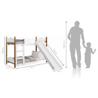 Beliche Infantil Theo Branco Com Escorregador - 2