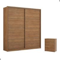 Conjunto Quarto Guarda Roupa E Comoda Napolis Amendola - 1