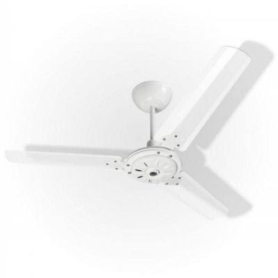 Ventilador de Teto Casa H 130W 1000mm 3 Pás Transparentes Branco Eco San 220V
