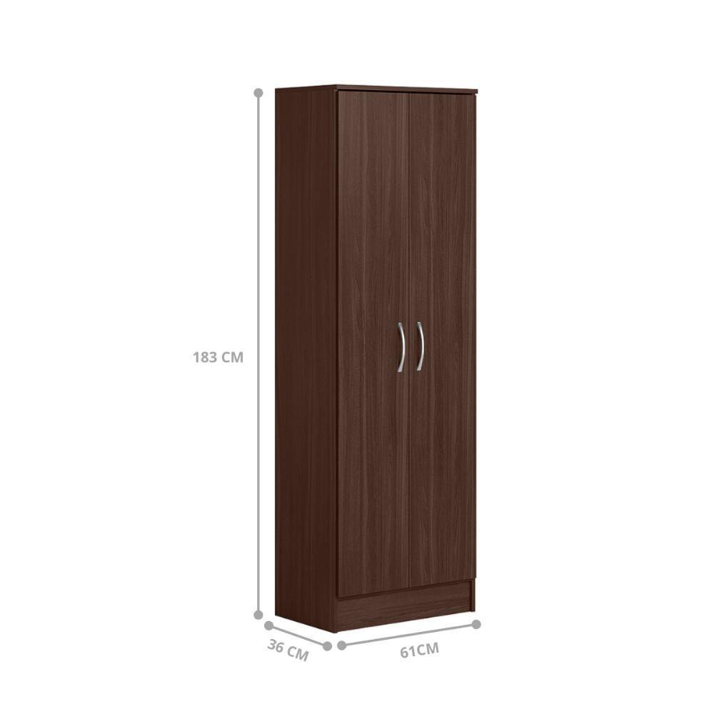 Conjunto Guarda Roupa 4 Portas E Sapateira Lira Cafe Touch - 5