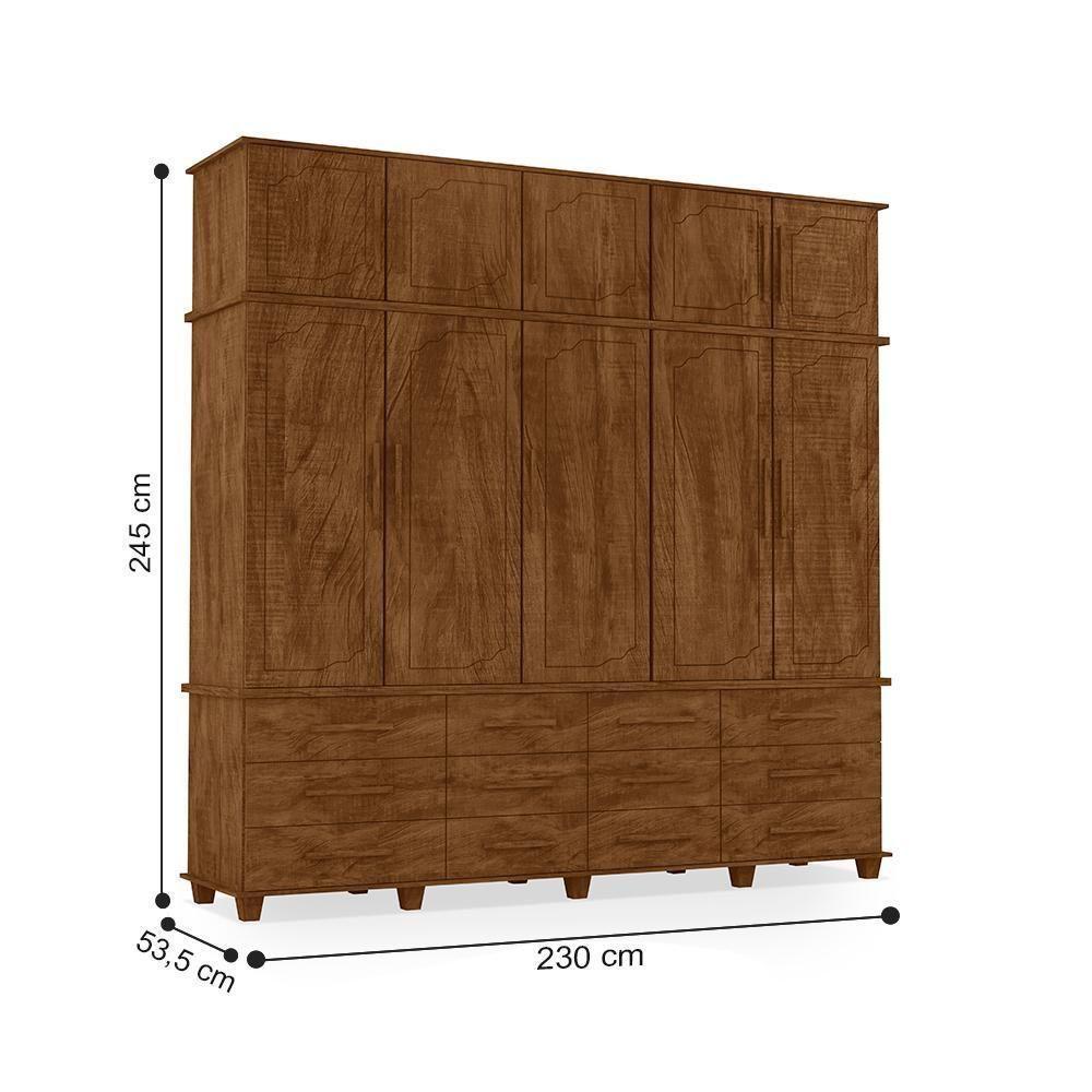 Guarda Roupa Com 12 Portas Berlim Malbec - 3