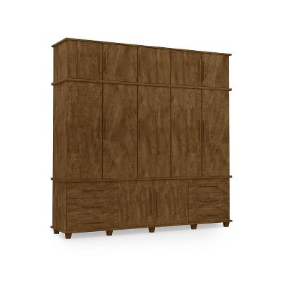 Guarda Roupa Casal Berlim 12 Portas 6 Gavetas Malbec MDF
