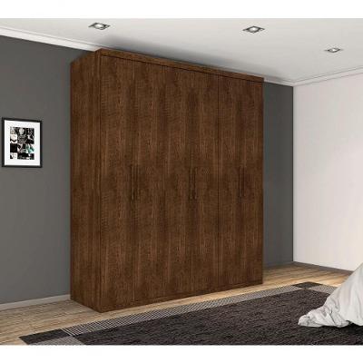 Guarda Roupa Casal Dubai 6 Portas de Bater 3 Gavetas Malbec MDP-MDF