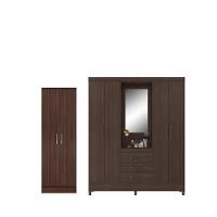 Conjunto Guarda Roupa 4 Portas E Sapateira Matos Cafe Touch - 3