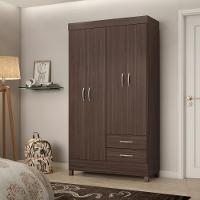 Conjunto Guarda Roupa 4 Portas E Sapateira Noth Cafe Touch - 1