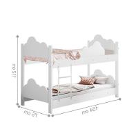 Beliche Juvenil Colchão Isabele Branco - 2