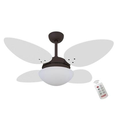 Ventilador de Teto Casa H 4 Pás 3 Velocidades Branco Volare Petalo Quad 220V