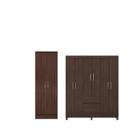 Conjunto Guarda Roupa 6 Portas E Sapateira Avila Cafe Touch - 3