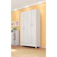 Conjunto Quarto Guarda Roupa E Comoda Udini Branco - 2