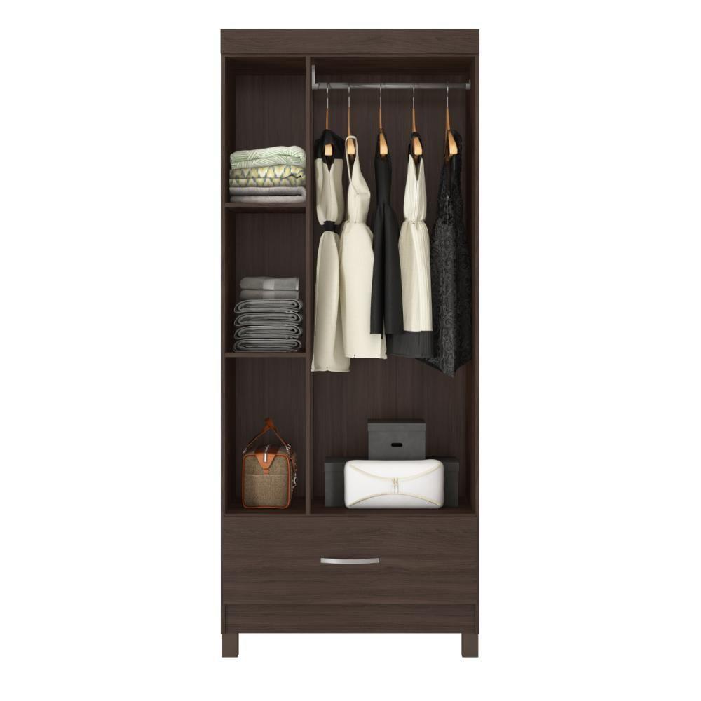 Conjunto Guarda Roupa 3 Portas E Cabeceira Renoir Cafe Touch - 5