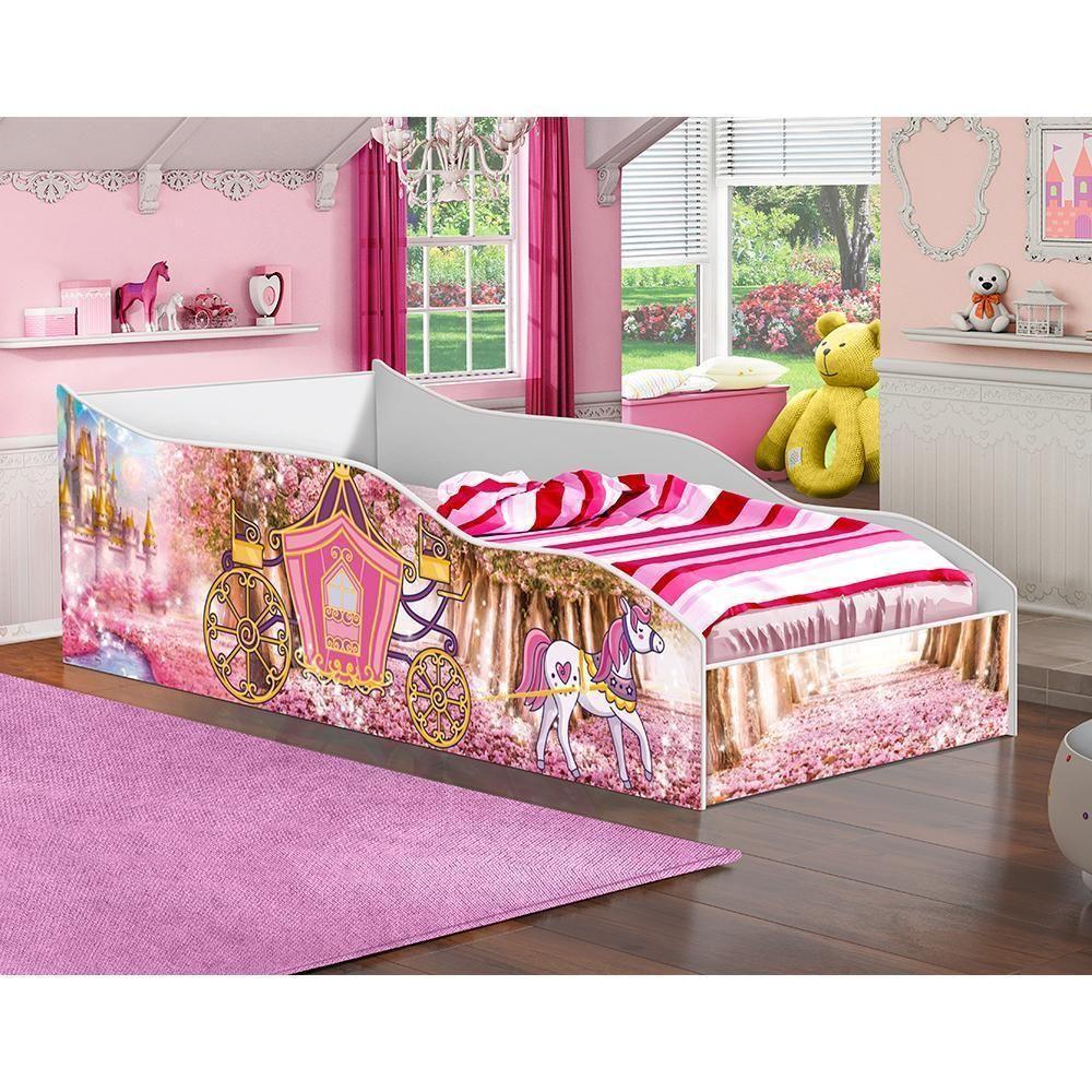 Cama Carro Menina Infantil Encantado Princesa - 3