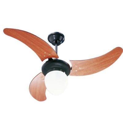 Ventilador de Teto Casa H 130W Diâmetro 686mm 3 Pás 3 Velocidades Preto 220V
