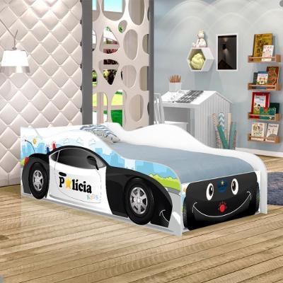 Cama Carro Polícia Baby Kids Solteiro