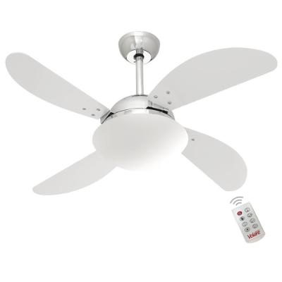 Ventilador de Teto Casa H 4 Pás 3 Velocidades Prata Volare Fly 110V