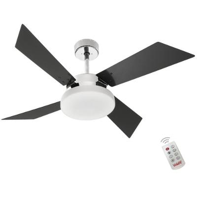 Ventilador de Teto Casa H Volare Tech Preto 3 Velocidades com Controle Remoto 220V