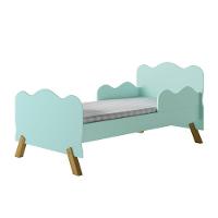 Cama Infantil Nuvem Verde Com Proteção Lateral E Colchão - 2