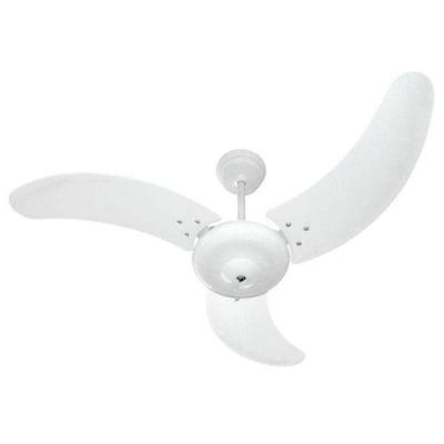 Ventilador de Teto Casa H 130W Hélice 60cm 3 Pás 3 Velocidades Branco Búzios 220V