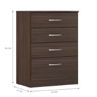 Comoda Moderna 4 Gavetas Andes Cafe Touch - 3