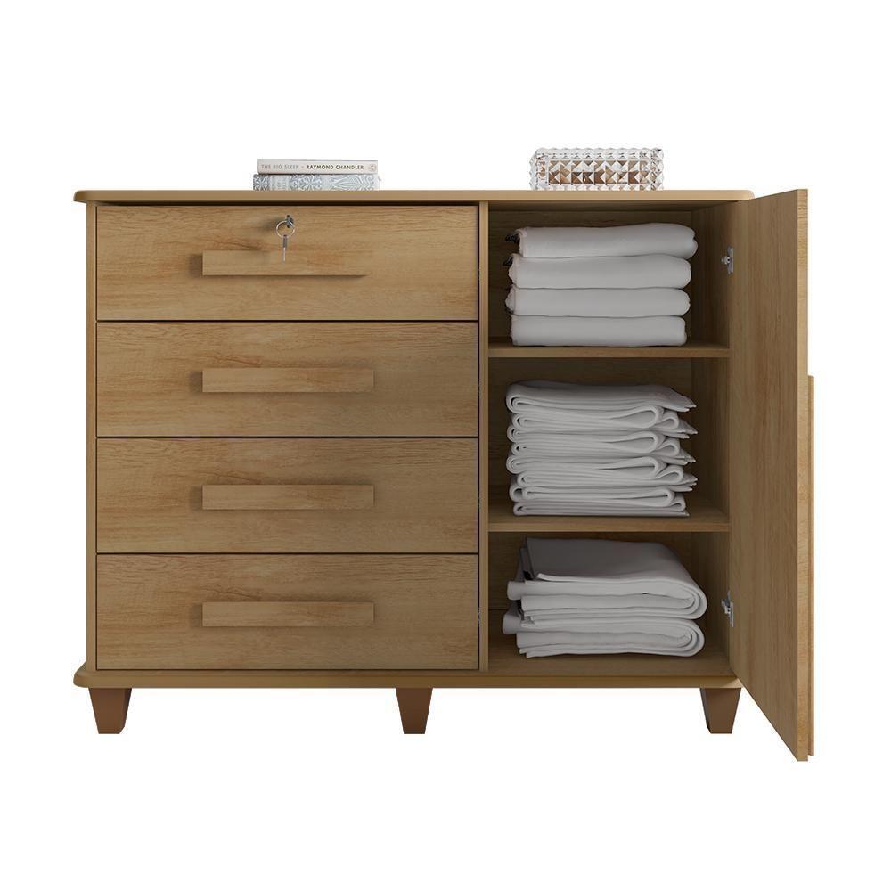 Cômoda Com 4 Gavetas Lyons Cinamomo - 4