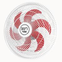 Ventilador Parede Lorena Branco Oscilante 220V Pás Vermelho - 1
