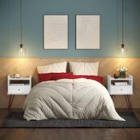 Conjunto Mesa De Cabeceira Monet Branco - 1