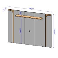 Painel Tv 75 Polegadas Costa Do Sol Off-white Cinamomo - 3