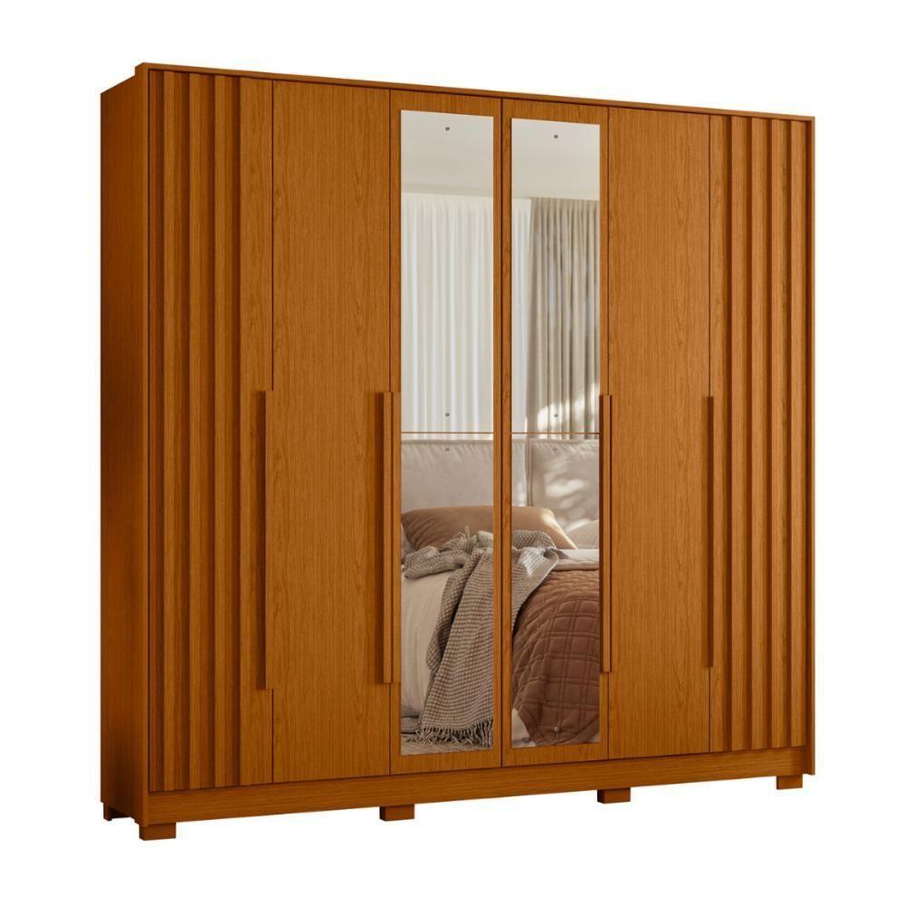 Guarda Roupa 4 Gavetas Espelho Lui Cinamomo - 2