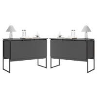 Conjunto De Buffets Industriais Milão Preto Onix - 1