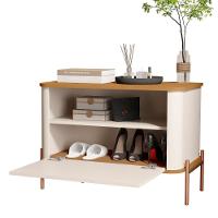 Mesa De Cabeceira Bancroft Off White Nature Bronze - 4