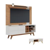 Conjunto Home Para Tv E Mesa De Centro Diana Freijo Off-white - 1