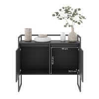 Conjunto Buffet Industrial 2 E 3 Portas Preto - 3