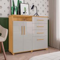 Cômoda Com 2 Portas E 4 Gavetas Seábra Naturalle Off White - 1