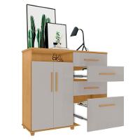 Cômoda Com 2 Portas E 4 Gavetas Seábra Naturalle Off White