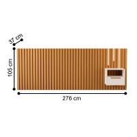 Cabeceira Com Mesa De Cabeceira E Led Maiori Nature Pérola - 2